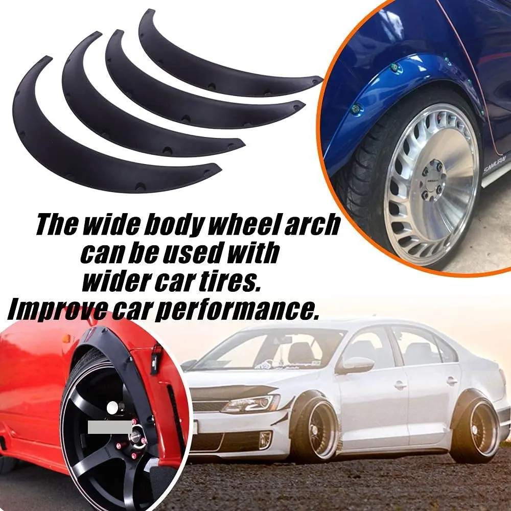 LAICY For Mazda MX5 Miata Car Wheel Arch Fender Flares Mudguard Mud Splash Guard Wheel Eyebrow Extra Wide Body Kit