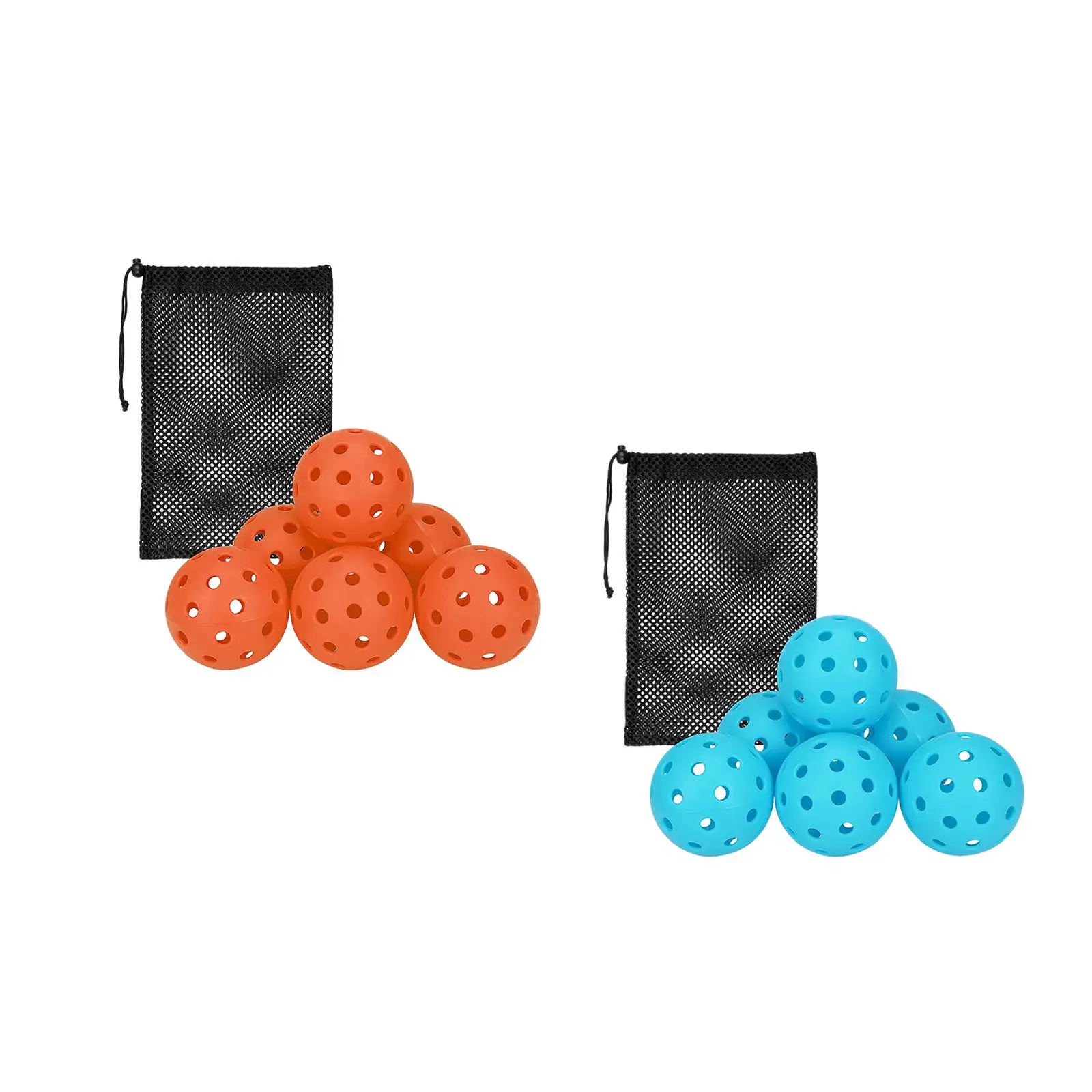 6Pcs Pickleball Balls High Elastic 74mm Professional Official Size Ball for Training Tournament Play Adult Practice Outdoor