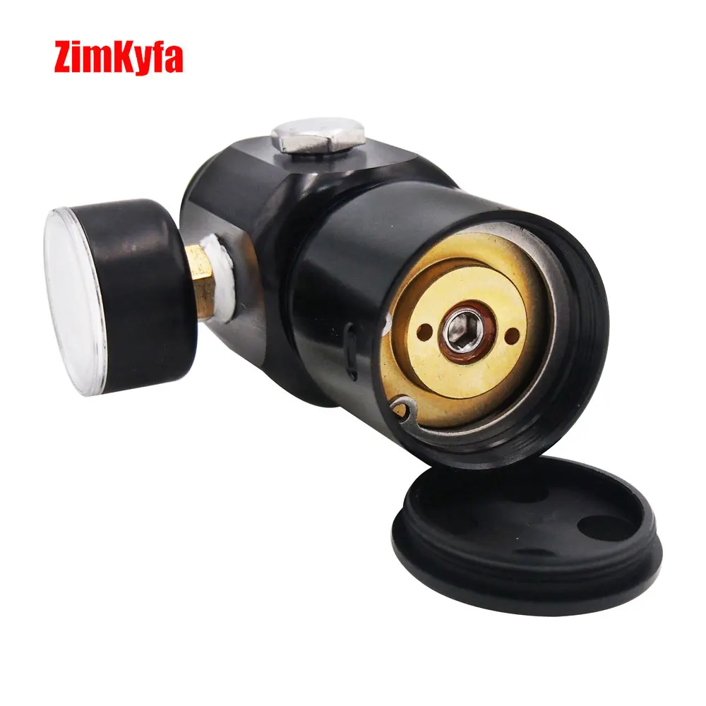 CO2 HPA MINI SFR (SUPER FAST REFRESH) REGULATOR 0.825"-14NGO INPUT 1500 PSI OUTPUT 0-130 PSI for Airsoft