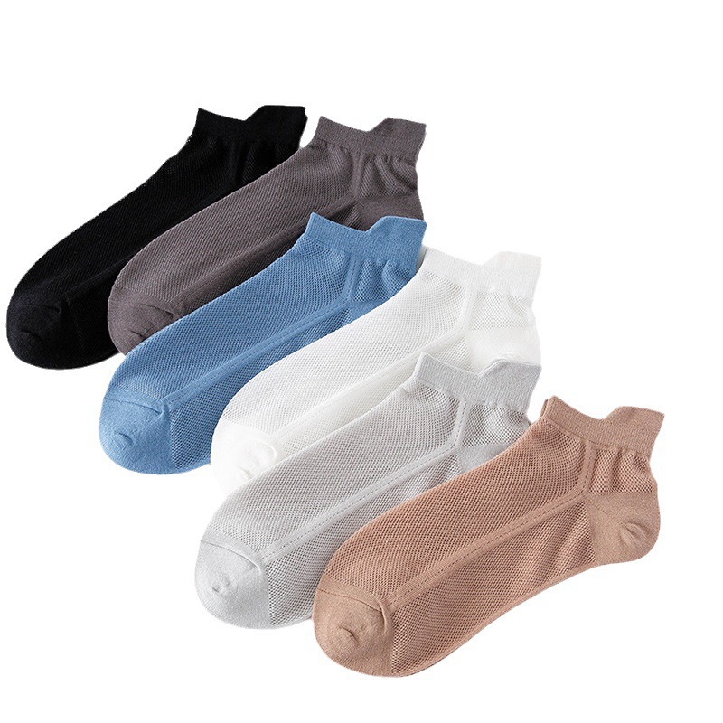 Women's Athletic Socks Sports Wear Mesh Breathable Short Socks For All Seasons Thin And Sweat Absorbent Fashion Anti Friction