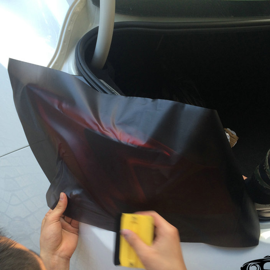 40cm*100/200/300/500/900cm Smoke Light Film Car Matte Black Tint Headlight Taillight Fog Light Vinyl Film Rear Lamp Tinting Film