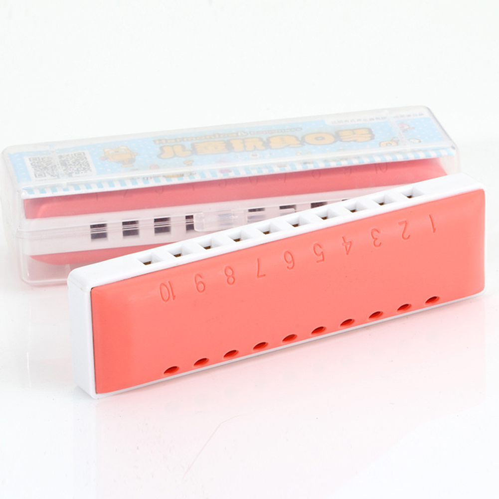 10 Holes Harmonica Mouth Organ C Tune Plastic Colorful Beginner Children Gift 10 * 3 * 2 Cm Musical Instruments