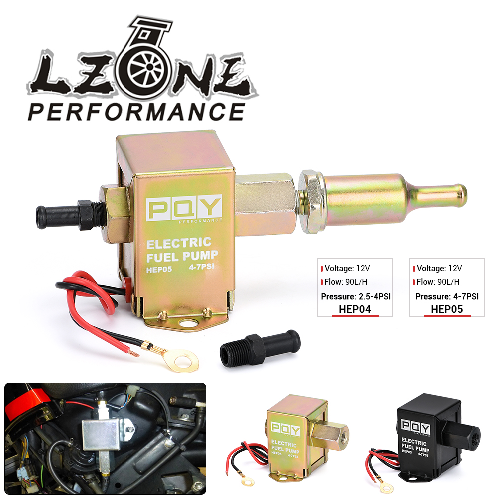 Universal 12V Electronic Inline Fuel Pump 4-7PSI High Pressure 90LPH Gas Petrol Diesel Compatible 40104 40106 40107 P502
