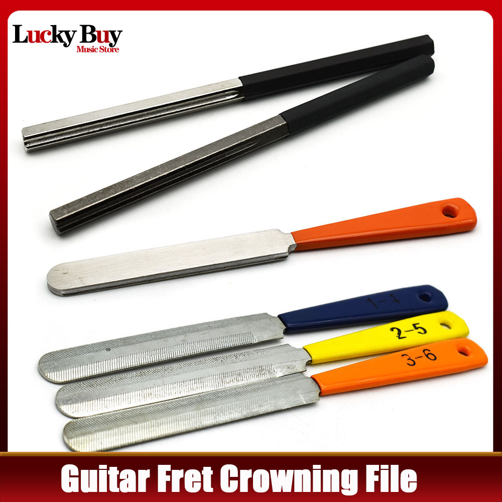 Ukuleles Bass Banjo Mandolin Guitar Fret Crown File Diamond Guitar Fret Repair Tool 3 Sizes Guitar Luthier Tool