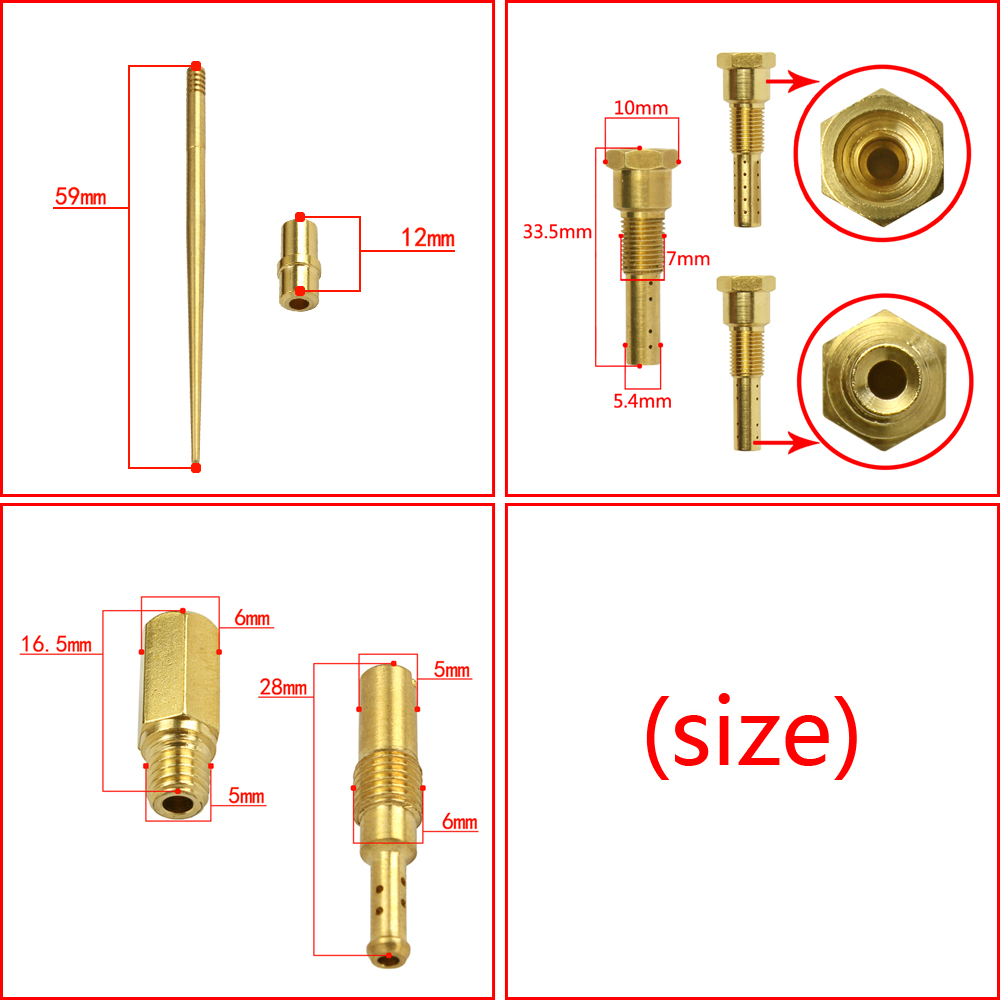 JJH/DGL Pilot Jet Main Jets nozzle sudco nozzle kit For PWK Keihin PWL PE OKO koso Carburetor Repair Kit+cleaner kit dirt jet