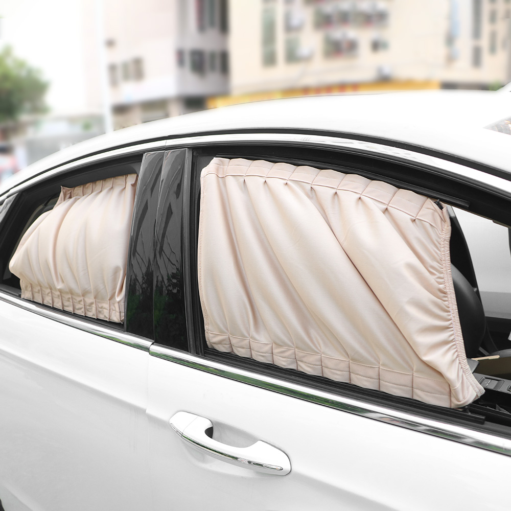Car Curtain Car-styling Aluminum Alloy Car Side Window Sunshade Curtains 2pcs/Set Auto Windows Curtain Sun Visor Blinds Cover