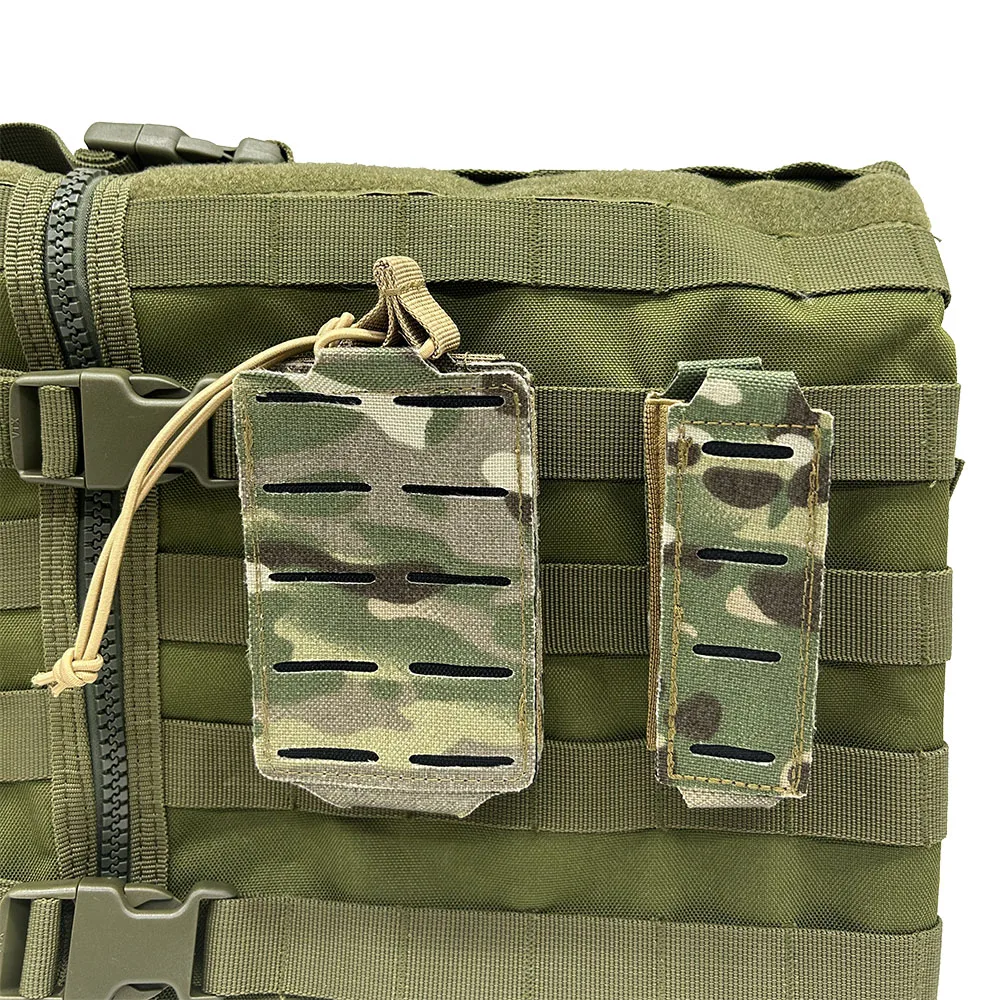 2PCS Tactical Single Magazine Pouch Molle Pistol 9mm Mag Pouch M4 5.56 Magazine Holster Open Top Rifle Airsoft Military Mag Bags