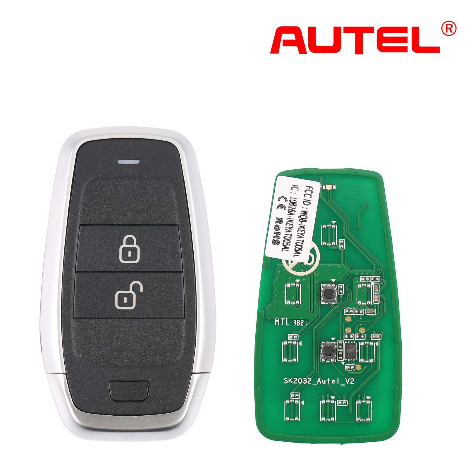 AUTEL IKEY Standard Style Independent Universal Smart Key 315 433MHZ Used with MaxiIM KM100 IM508 IM608PRO Key Programmer 1PCS