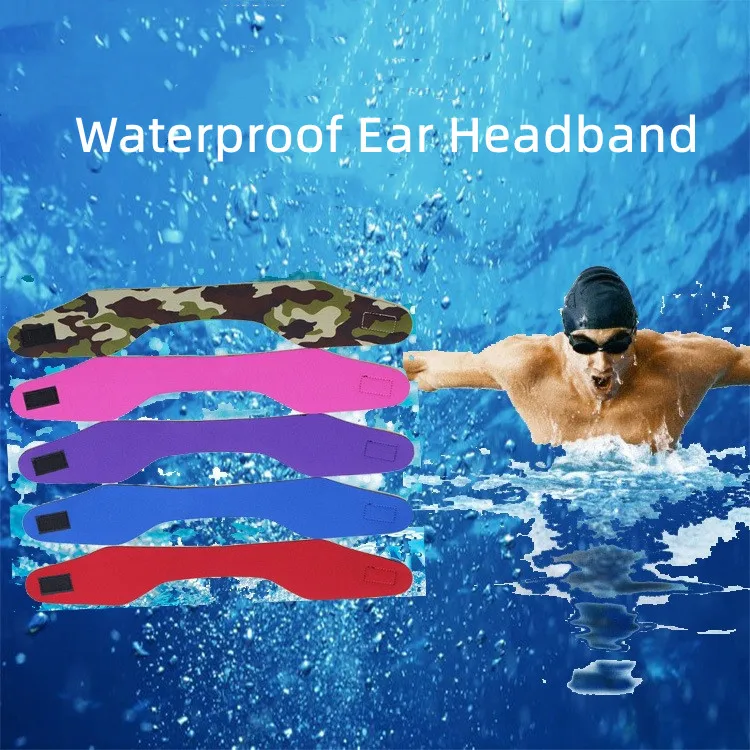 Adjustment Women Men Adult Kids Swimming Bathing Yoga Waterproof Ear Hair Band Headband Protector Watersport Neoprene Headband