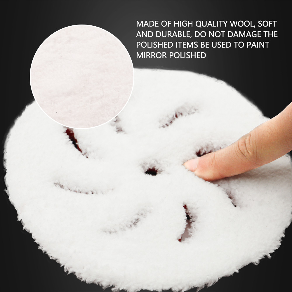 (Single Sale) SPTA 3"/5"/6" Fast Finishing Microfiber Polishing Pad Polishing Pads Buffing Pad Disc Kits For DA/RO Car Polisher