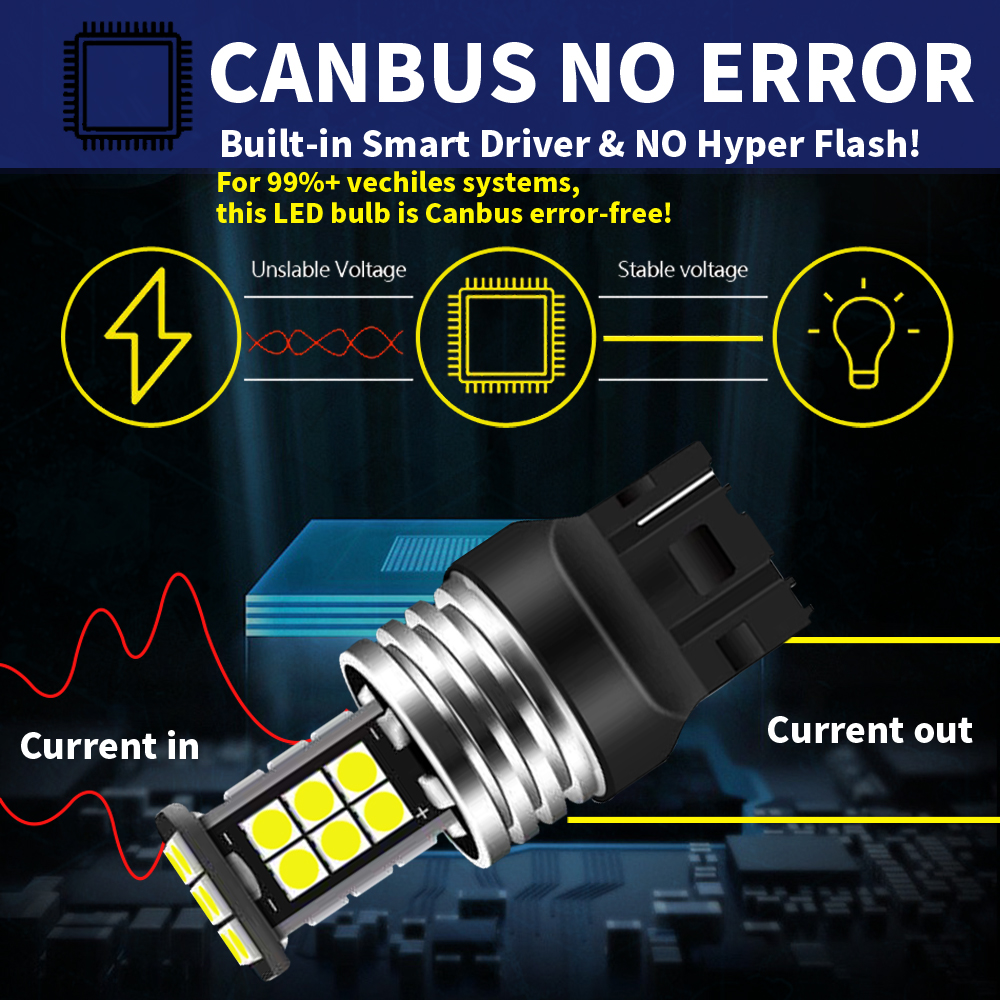 2x LED Light Blub Reverse Lamp W21W 7440 T20 For Honda Accord Civic 7 8 CR-V 2 3 4 Fit FR-V Legend S2000 Pilot Ridgeline