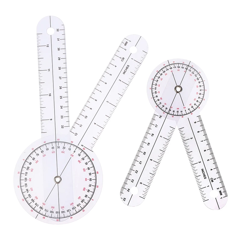 360 Goniometer 0- Degree Angle Medical Spinal Angle ddmysmile Ruler Angle Inclinometer Ruler Protractor Angle Finder Measuring Tool Smile 0-