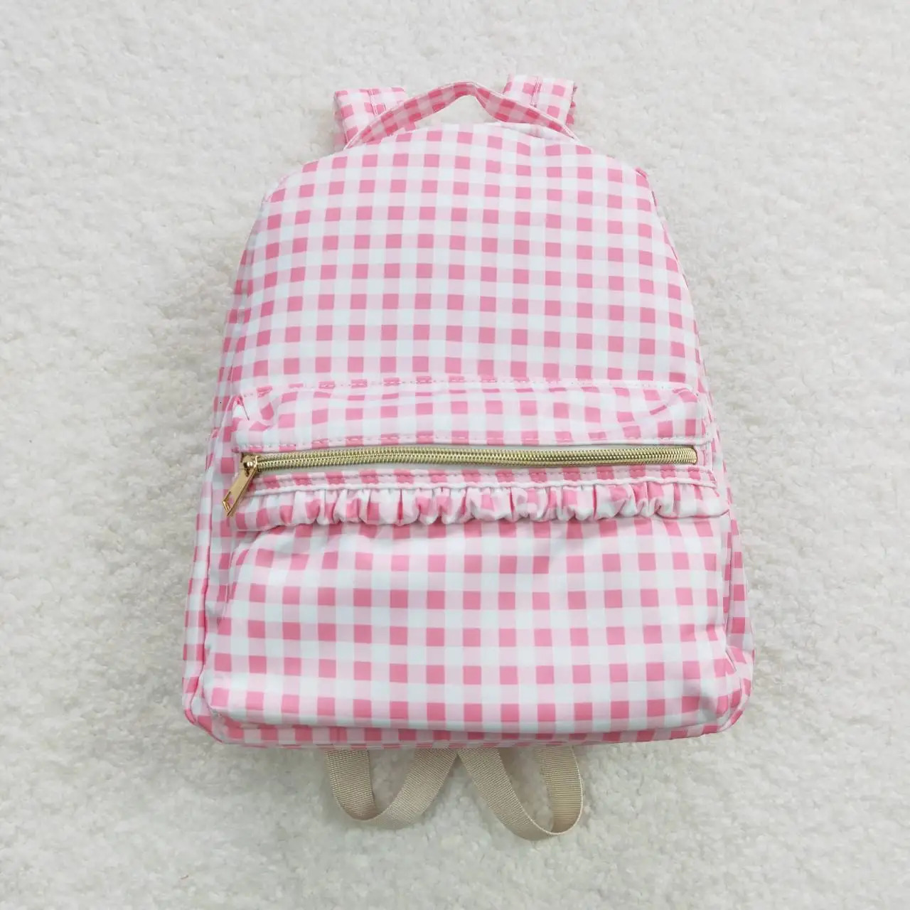 Wholesale Baby Boy Girl Backpack Plaid Daypack Toddler Children Outdoor Portable Kids School Bag 240521