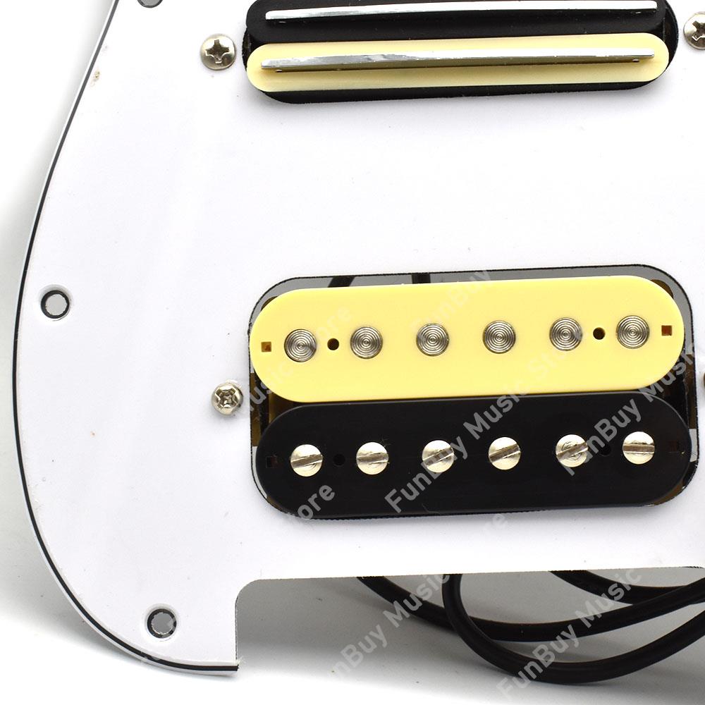 SSH Electric Guitar Pickguard Pickup with Singlecut Wiring Loaded Prewired Pick-up Single Coil Dual Rail Humbucker
