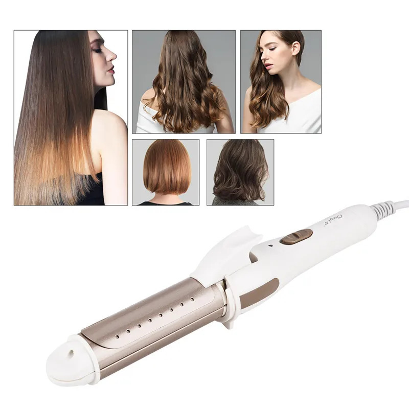 Mini Curling Iron Curling Straight Curlers Hairdressing Tools Electric Clipboard Does Not Hurt The Hair Dry Wet Button Bangs 240521