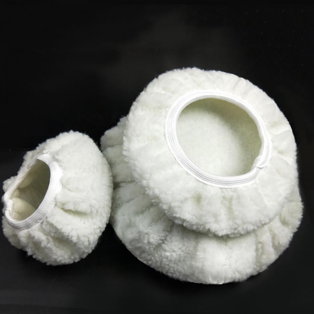 2 Pcs Cashmere Polishing Bonnet Buffer Microfiber Car Paint Wax Polisher Cover Car Wash