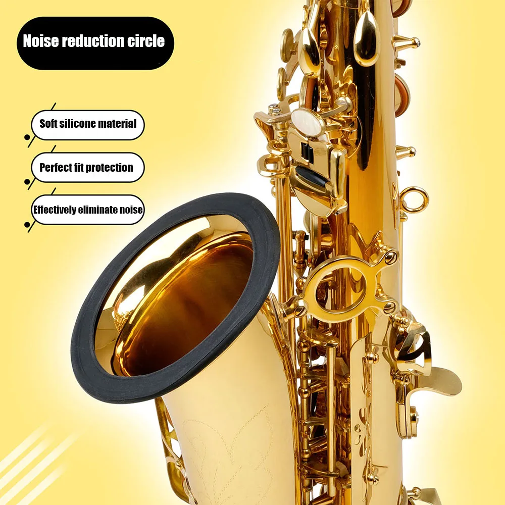 Saxophone Silicone Muffler Ring Bell Mouth Protective Cover Saxophone Maintenance Tool Musical Instrument Accessories