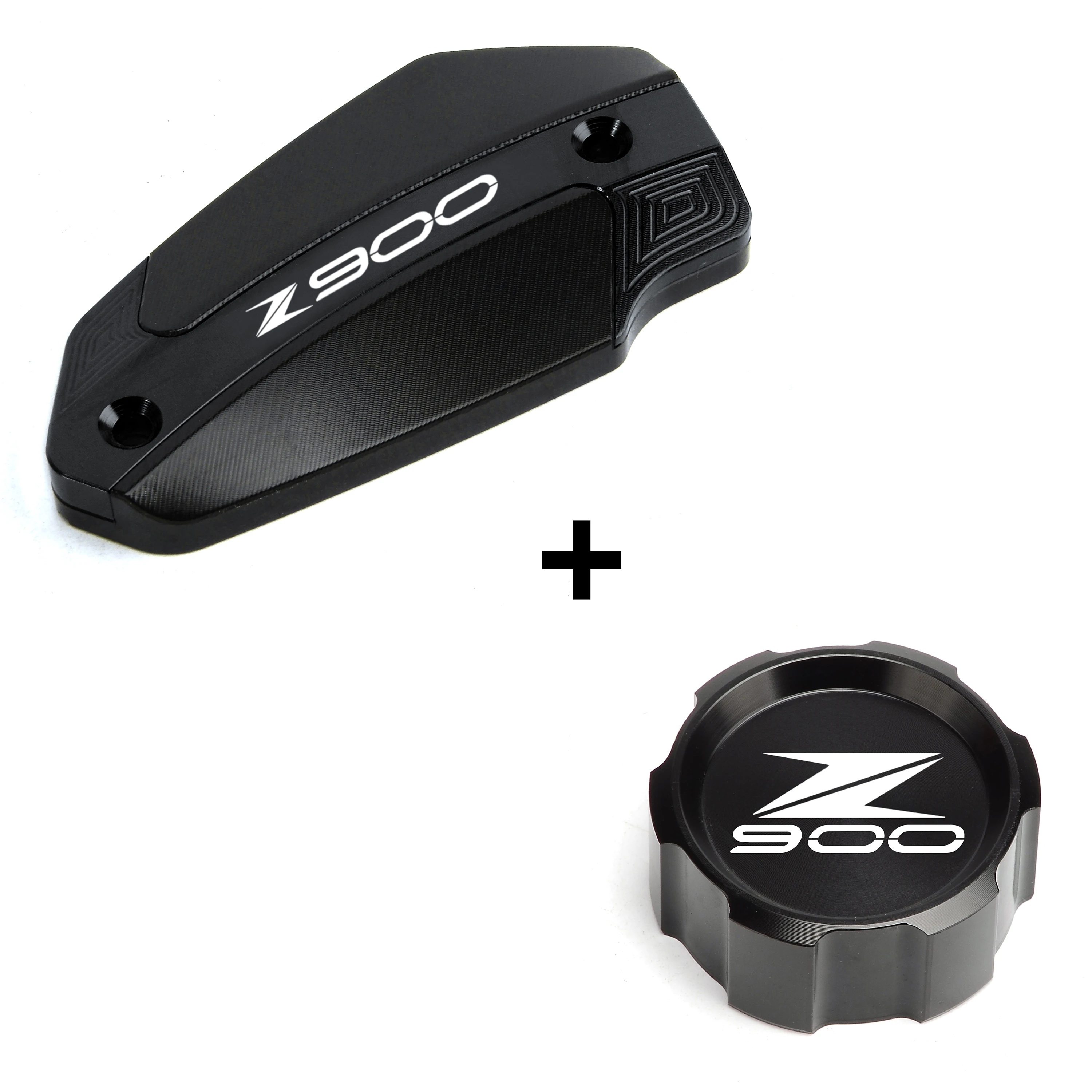 CNC Motorcycle Front Rear Fluid Reservoir Cover Cylinder Brake Cap Oil Filler Plug For Kawasaki Z900 z 900 2017-2022 2023