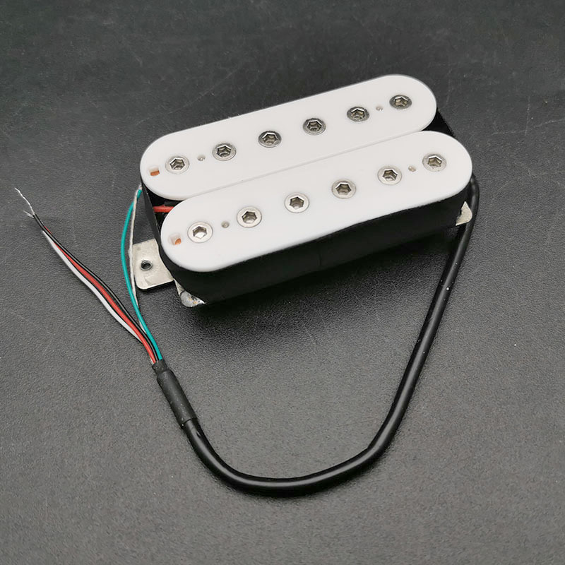 Vintage Alnico 5 Humbucker Coil Splitting Neck-7.5K/Bridge 15K Double Coil Electric Guitar Pickup Guitar Parts Warm Sound White