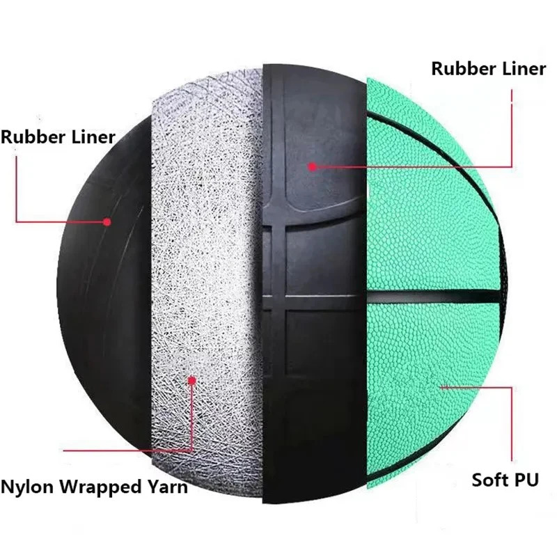 Size 5 Size 7 Customized Anti slip Basketball Gift PU Soft Leather Suitable for Children and Girls High Elasticity and Wear Resistant Indoor and Outdo