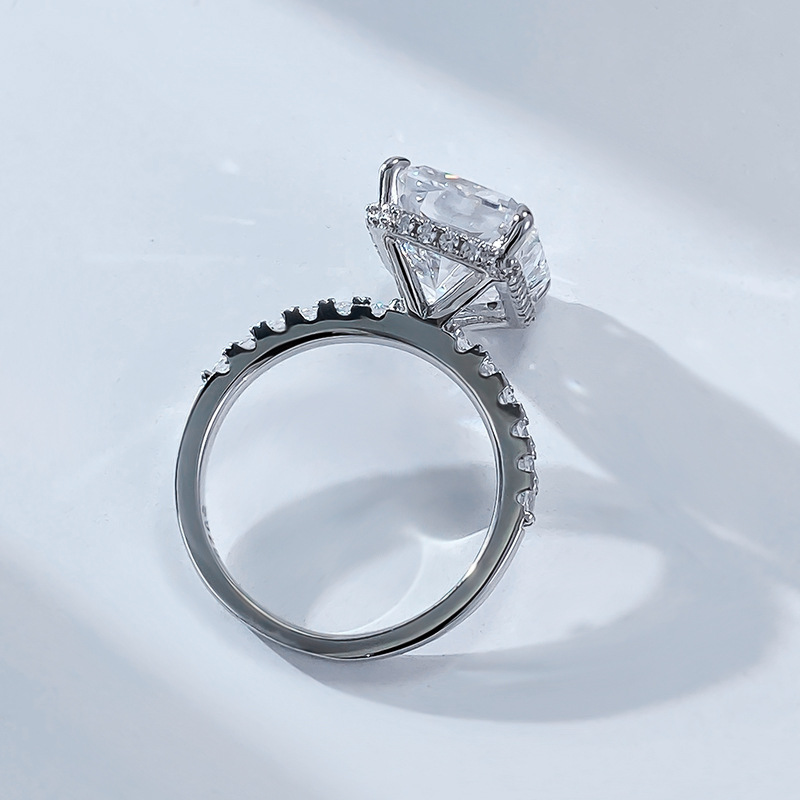 2024 Choucong Wedding Rings Elegant Luxury Jewelry Sparkling Pure 100% 925 Sterling Silver Natural Moissanite Diamond Gemstones Party Women Engagement