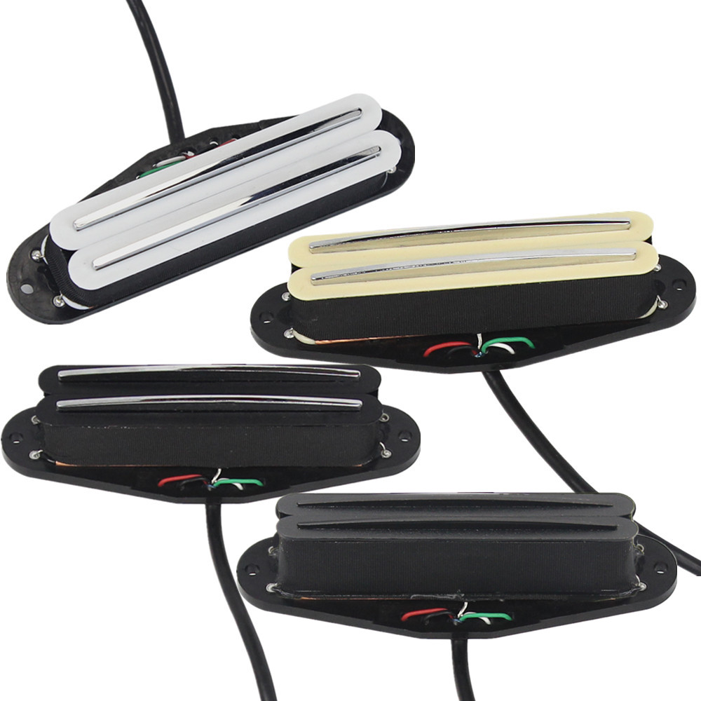 FLEOR Ceramic Rail Humbucker Hot Dual Rails Guitar Pickup For Electric Guitar Parts,6K/9K/13K, Black/Cream/White