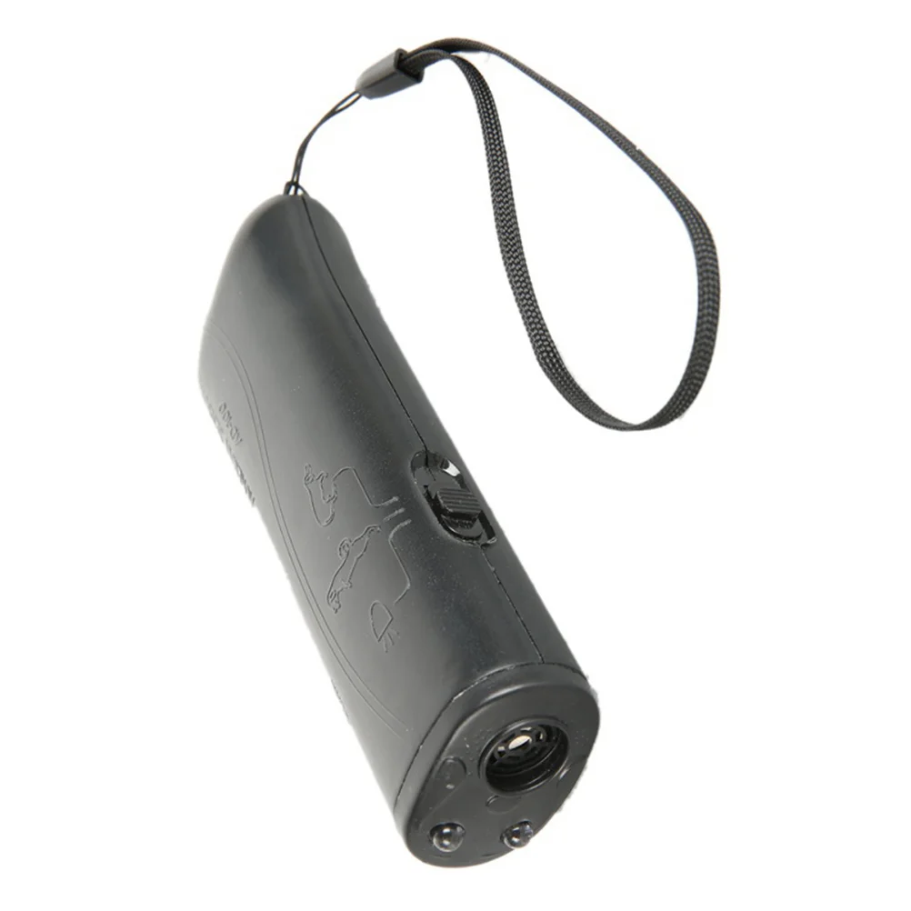 Electronic Ultrasonic Repeller Dog Ultrasonic Bark Control Anti Bark Dog Obedience Training Device With LED Light Flashlight smile