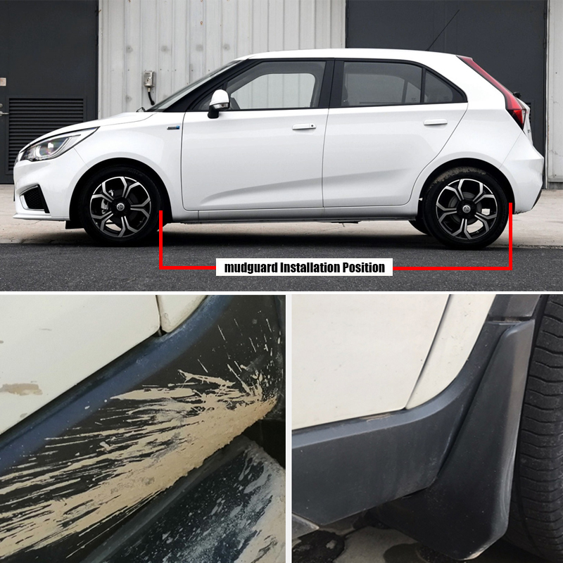 TONLINKER Car Mudguard For MG 3 MG3 2011 2012-2017-Present Mud Flaps Mudguards Splash Guards Fender Mudflaps 4Pcs Accessories