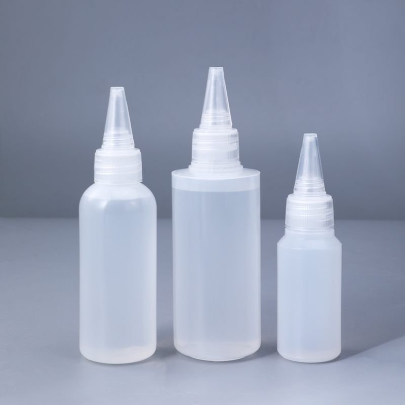 100ml Round Plastic Bottle for Nail Gel Empty Squeeze HDPE container for Glue Liquid ink Refillable Bottle 100PCS