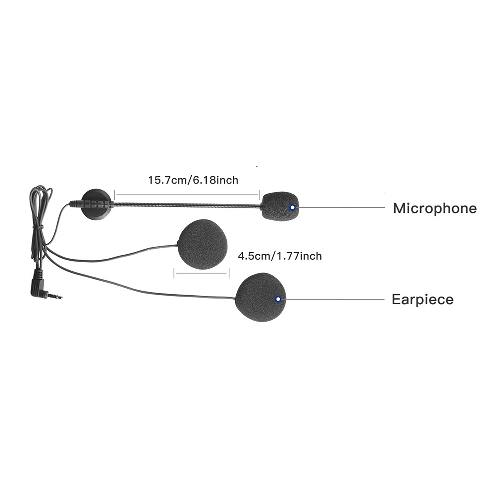 Motorcycle Helmet Intercom Stereo Device Headsets Bluetooth-compatible Speaker Earphone Replacement Clip for V4 V6 Multifunction