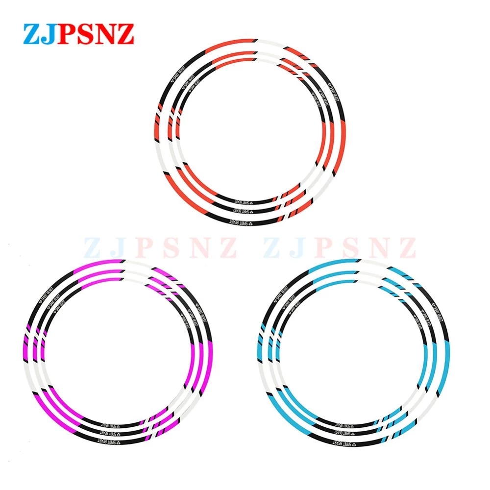 10/12/17/18 inch Strips Motorcycle Scooter Tire Stickers Luminous Waterproof Modified Reflective Wheel Sticker Film Universal