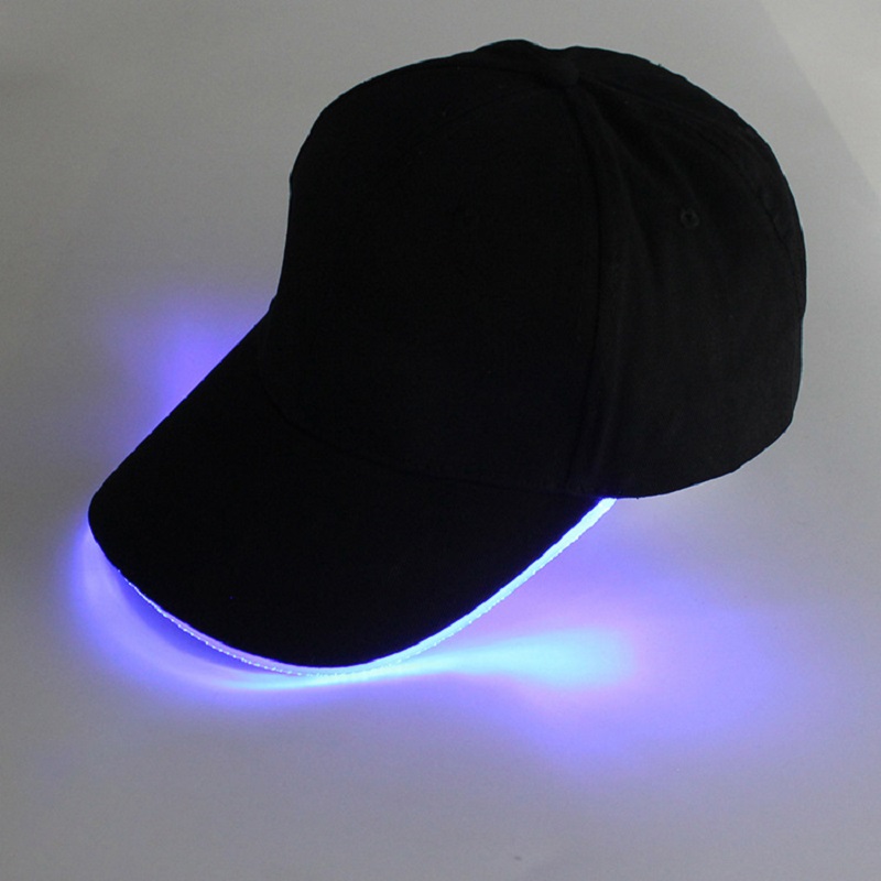 Adjustable LED Luminous Baseball Hat/Cap Glow Club Party Baseballs Hip-Hop Outdoor Sports Hat For Women Men Christmas Party Peak