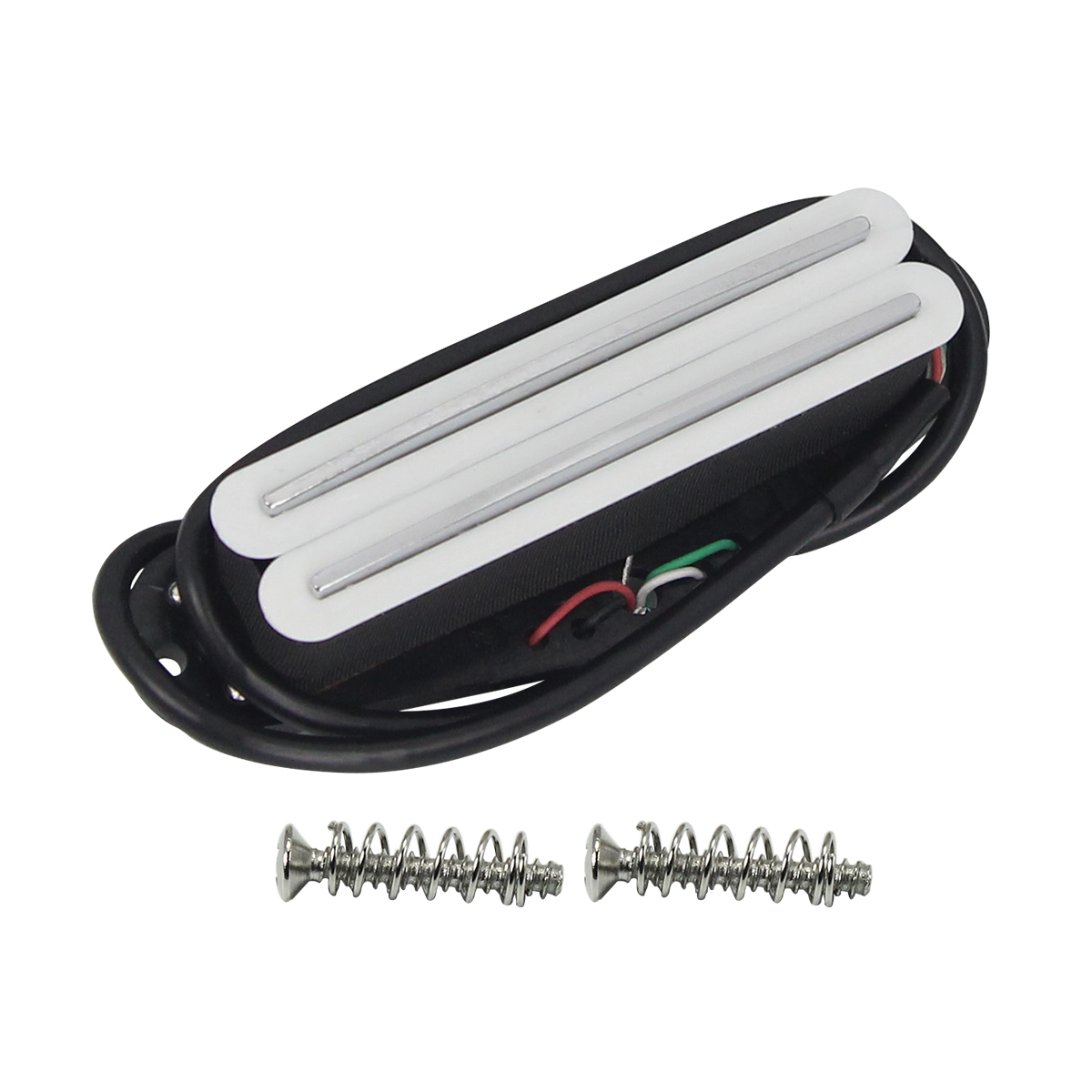 FLEOR Ceramic Rail Humbucker Hot Dual Rails Guitar Pickup For Electric Guitar Parts,6K/9K/13K, Black/Cream/White