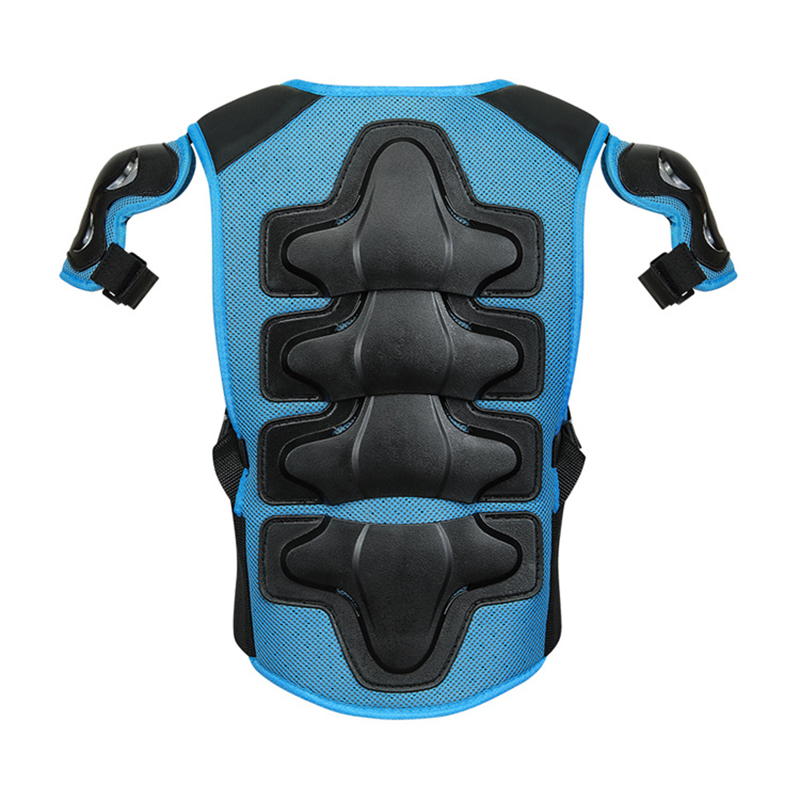 For Age 6-15 Child Body Protector Motorcycle Waistcoat Armor Kids Motocross Bike Armor Dirt Bike Chest Spine Knee Elbow Pad Gear