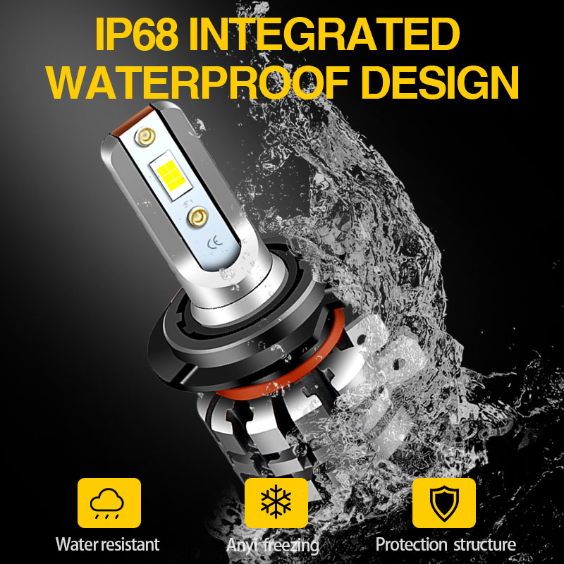 2PC CANbus Motorcycle H7 LED Headlight Bulbs 6000k 9600lm For BMW C600 C650GT F650GS F700GS F800GS/GT/R/S/ST HP4 K1200R K1300S