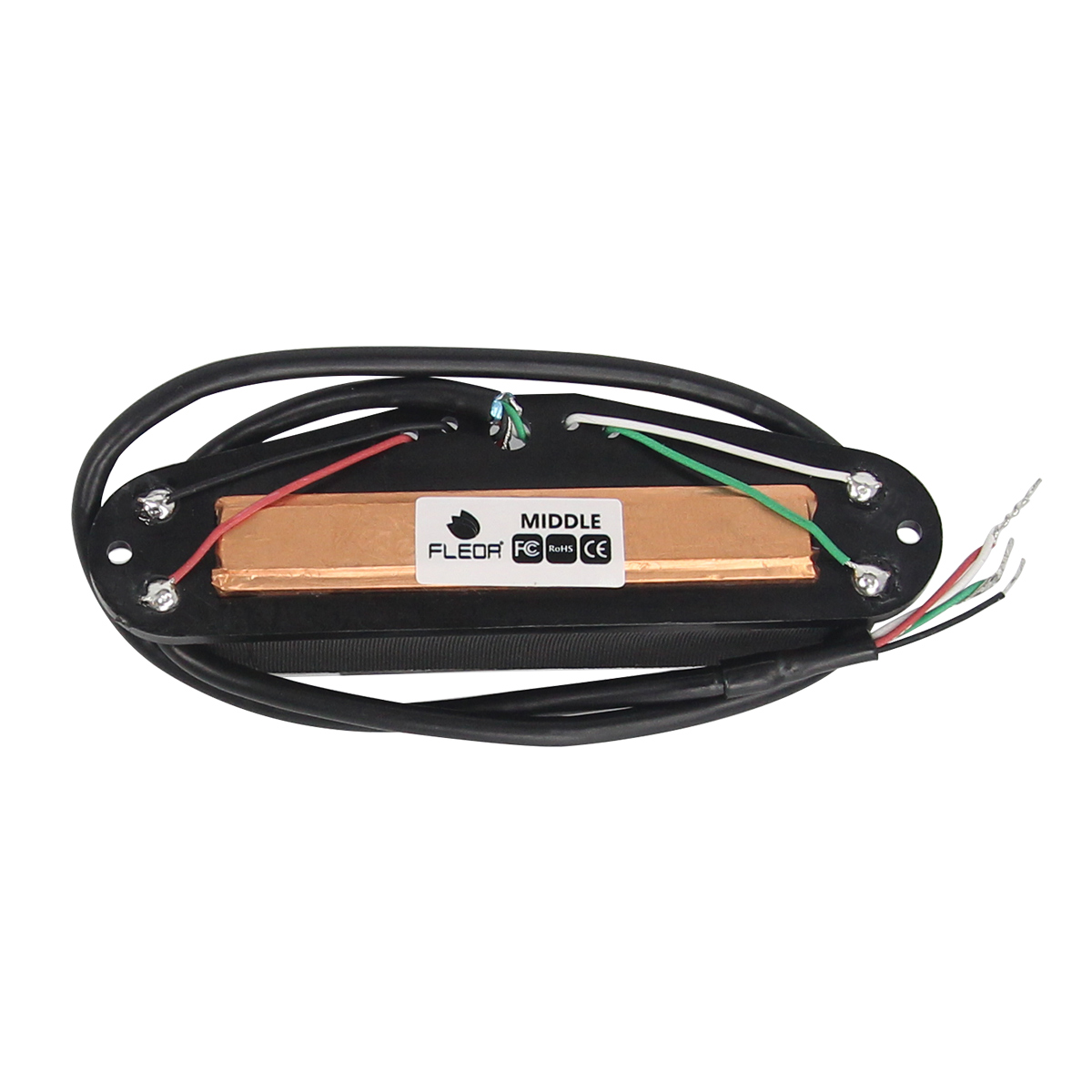 FLEOR Ceramic Rail Humbucker Hot Dual Rails Guitar Pickup For Electric Guitar Parts,6K/9K/13K, Black/Cream/White
