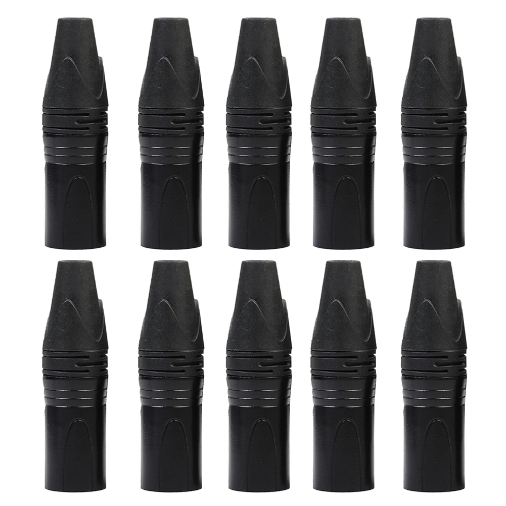10-40pcs XLR 3 Pin Microphone Audio Cables Plug Connectors Male Head MIC Plug Cable Connectors XLR Audio Wire Connector