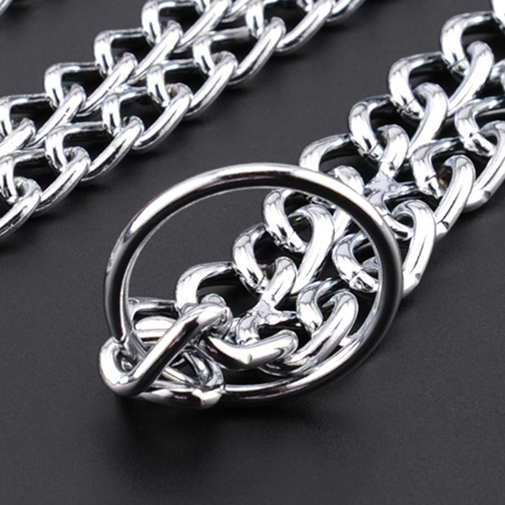 Dog Choke Training Collar Dog Choke Collars for Dogs Heavy and Duty Double Row Slip Chain P Chain Collar for Medium Large Dogs