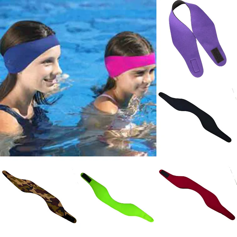 Adjustment Women Men Adult Kids Swimming Bathing Yoga Waterproof Ear Hair Band Headband Protector Watersport Neoprene Headband