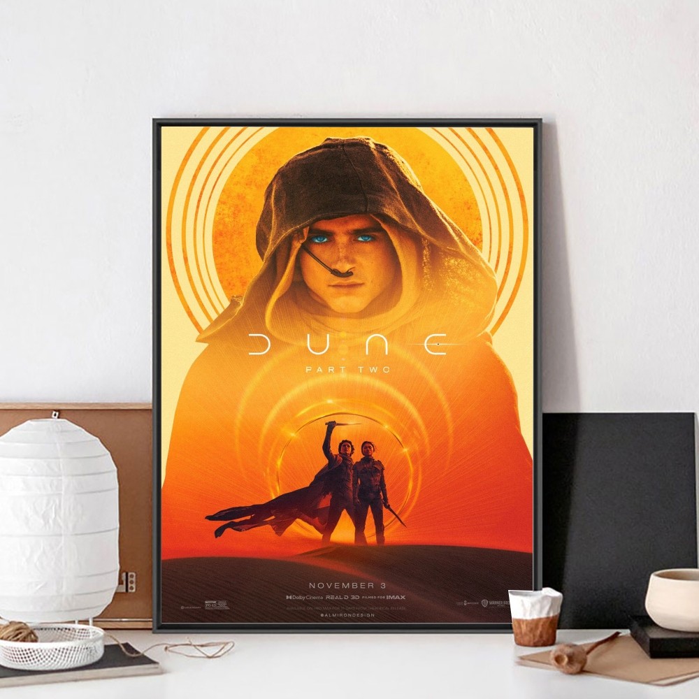 Dune Movie Posters Timothee Chalamet Poster Kraft Club Bar Paper Vintage Poster Wall Art Painting Bedroom Study Stickers