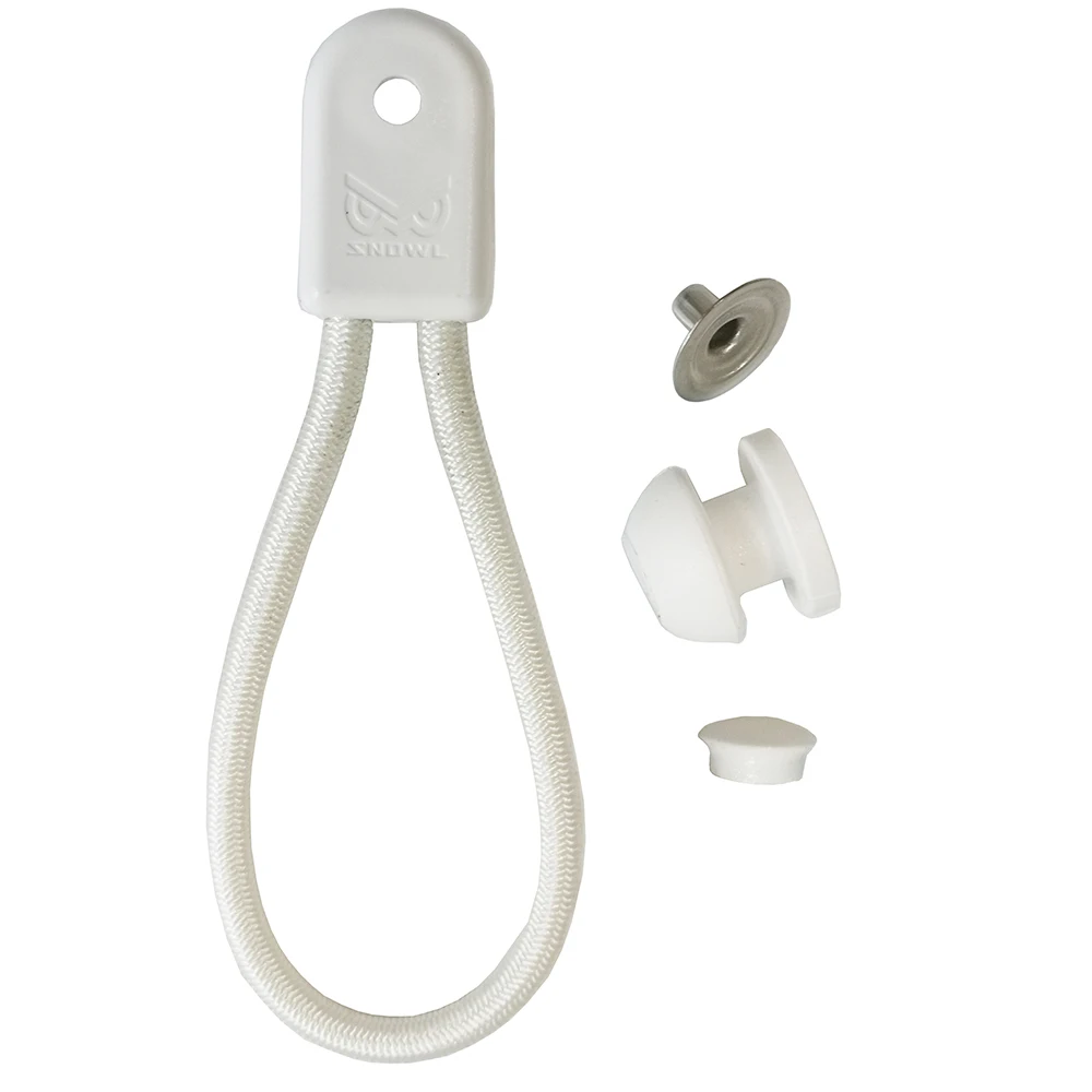6 or 10 Sets Stayput Shock Cord Loop Bungee Clip Pull Tie Down Tarp Canvas Knobs for Marine Truck Car RV Boat Covers
