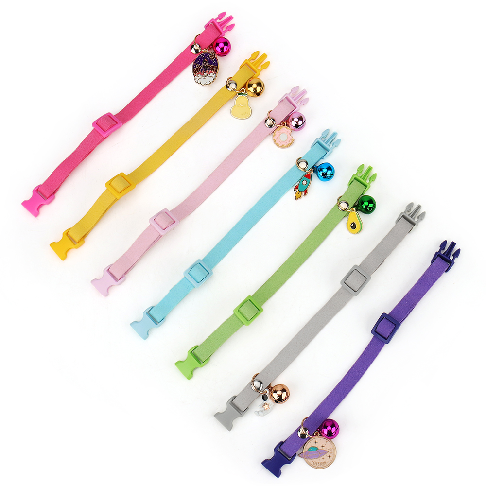 Pet Collar,Cat Collar/Puppy Collar with Bell & Metal Pendant To Prevent Getting Lost Adjustable Size for Puppies and Cats Collar