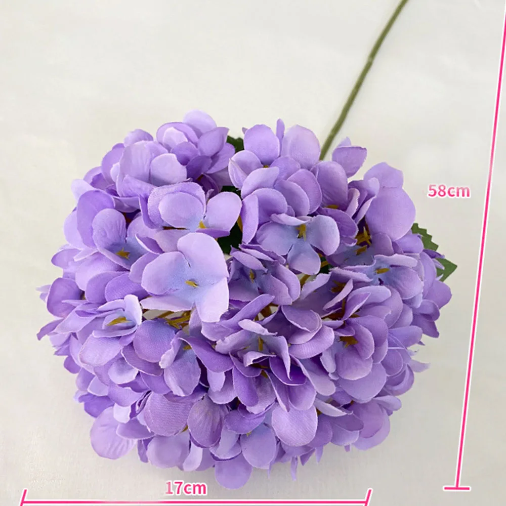 58cm Artificial Flowers Silk new Hydrangea for Wedding Home Party Hotel 2025 Living Room Table Accessories Decoration