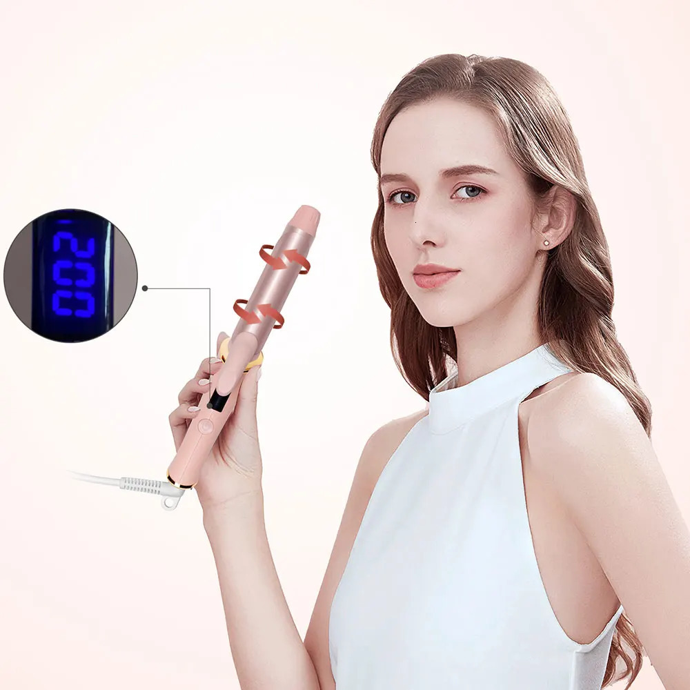 Ceramic Mini Hair Curler 25mm Curling Iron for Short Hair Dual Voltage Curling Wand Electric Hair Styler 240521