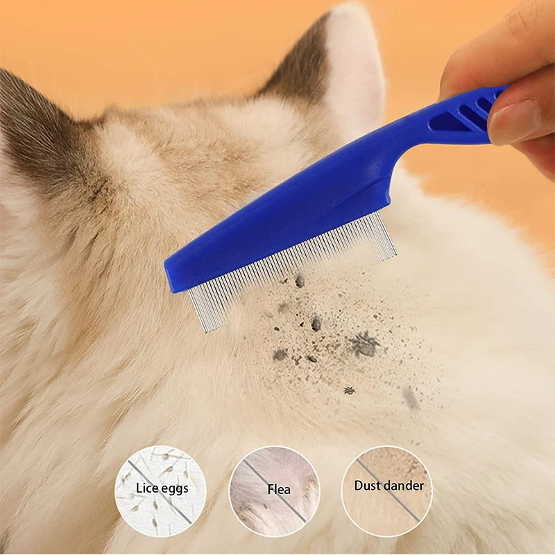 Pets Rabbit Grooming Brush Small Pet Hair Remover Flea Comb Shampoo Bath Brush for Hamster Guinea Pig Rabbit Accessories