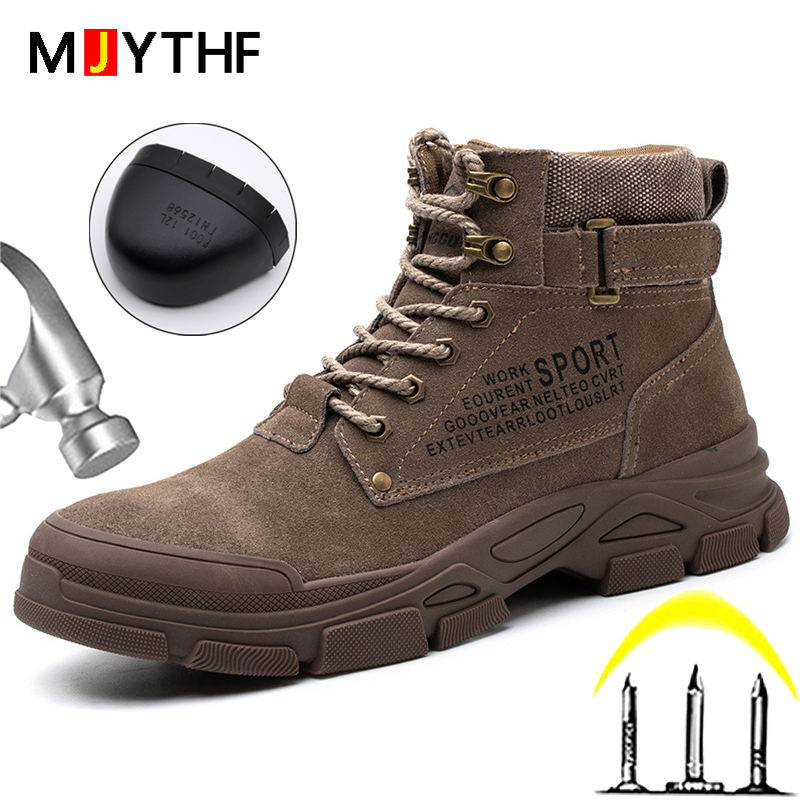 Quality High Men & Indestructible Footwear Mens New Safety Puncture-Proof Work Boots Protective Shoes da63 s