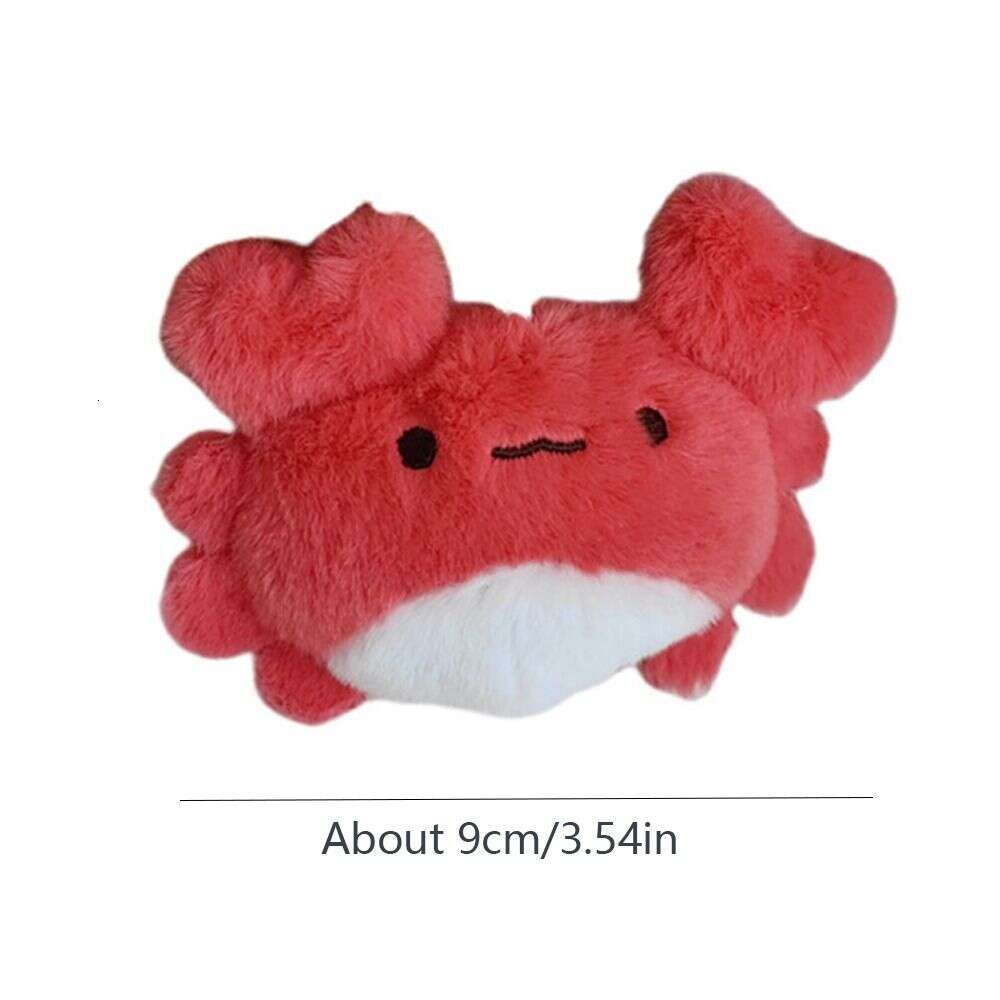 3PCS Ray Marine Organisms Key Chain Kawaii Crab Funny Fish Pendant Cartoon Soft Plush Doll Keychain Bag Hanging