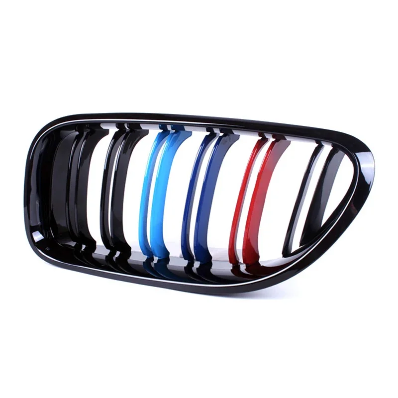 For BMW 6 Series F06 F12 F13 M6 Gloss Black/M Color Front Kidney Grill Bumper Grill Double Slat Line Racing Grills 2012-2017