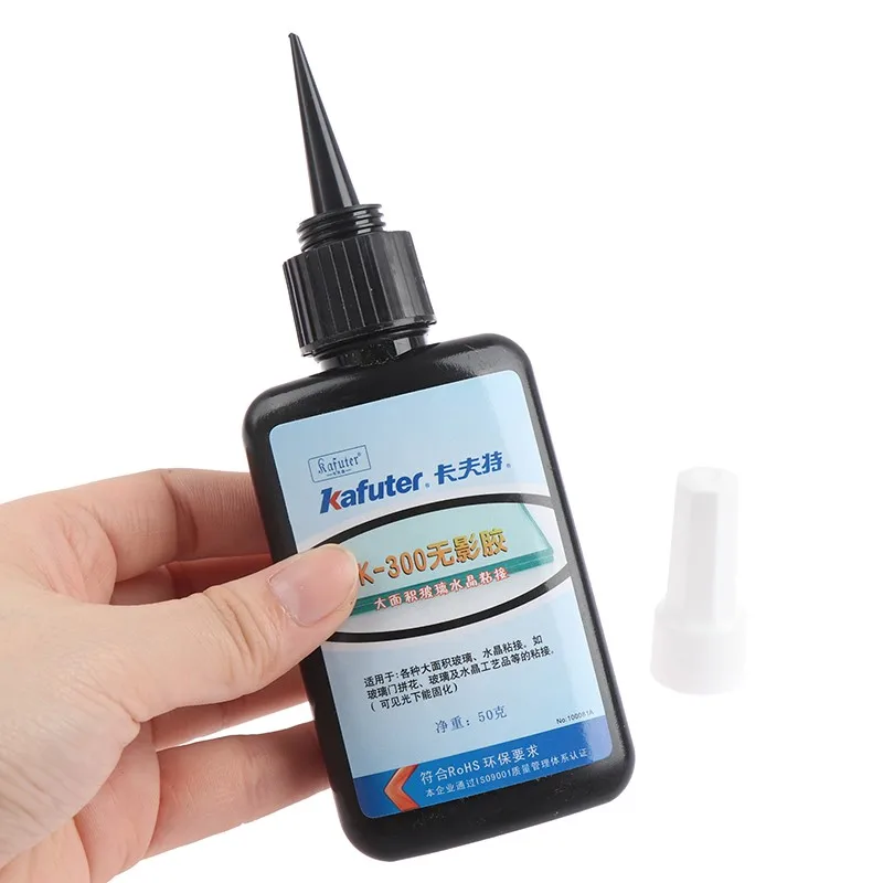50ml Uv Glue Uv Curing Glue K-300 Transparent Crystal And Glass Glue With Uv Flashlight