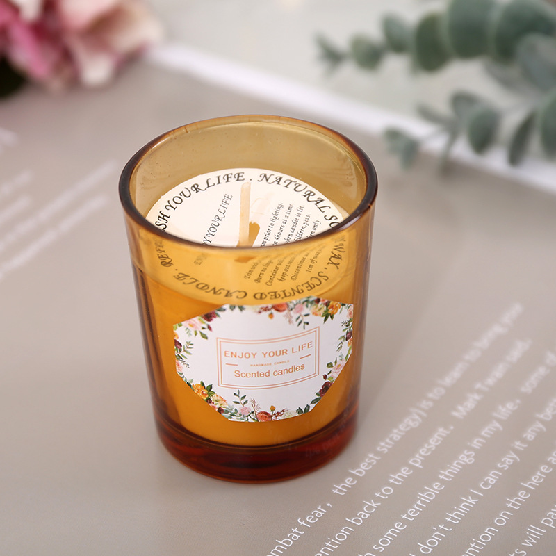 Jars Scented Candle Valentine's Day Soybean Glass Wax Wedding Party Birthday Candles Home Decoration W260303